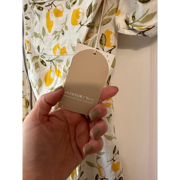 Jackson Rowe Shorts Lemon Romper Sz XS - Picture 5 of 8